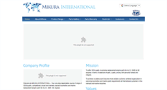 Desktop Screenshot of mikurainternational.com