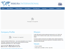 Tablet Screenshot of mikurainternational.com